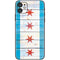 Chicago Flag Light Wood iPhone 11 Skin